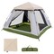 Portable Pop-Up Camping Tent 2-4 Person Family Waterproof Dome Beige Green Grey